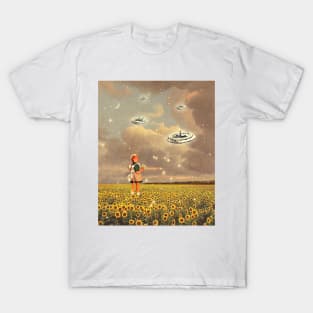 Over Sunflowers T-Shirt